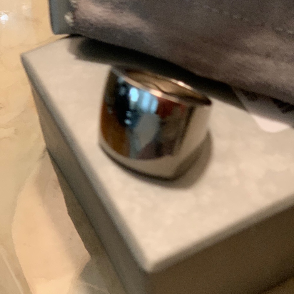 Silver statement ring